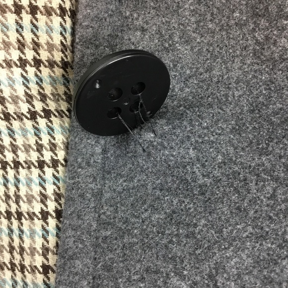 Soia & Kyo Wool Blend Short Pea Coat Double Breasted Gray Medium Women's - Picture 5 of 13